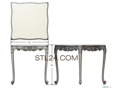 Set of furniture (KMB_0227) 3D models for cnc